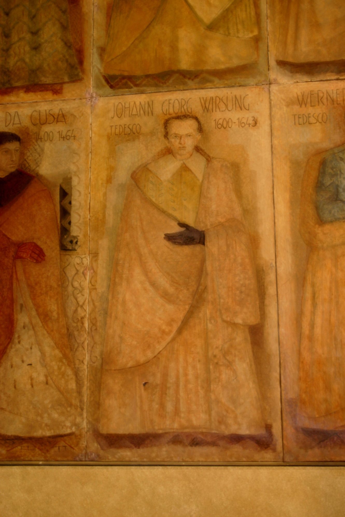 Johann Wirsung's portrait, Sala dei Quaranta, Palazzo Bo, Padua.JPG